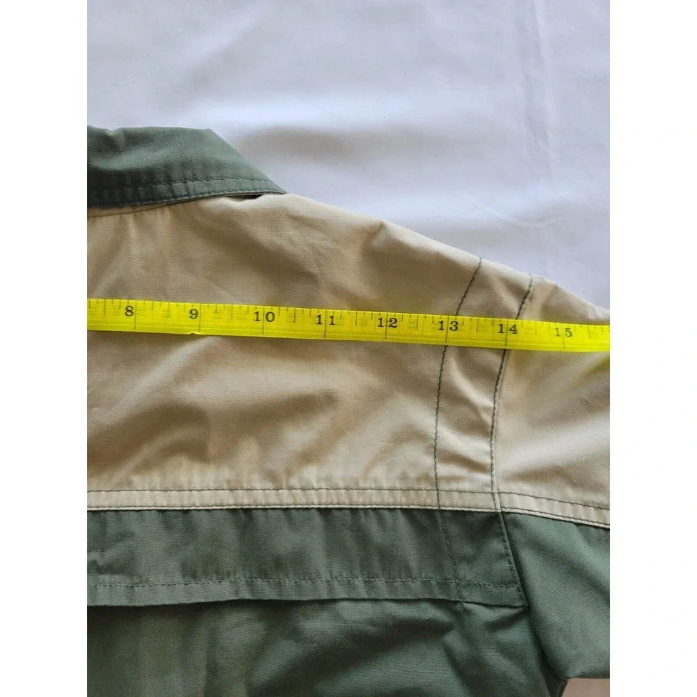 Vintage Oshkosh Green Tan Windbreaker‎ Jacket 2T